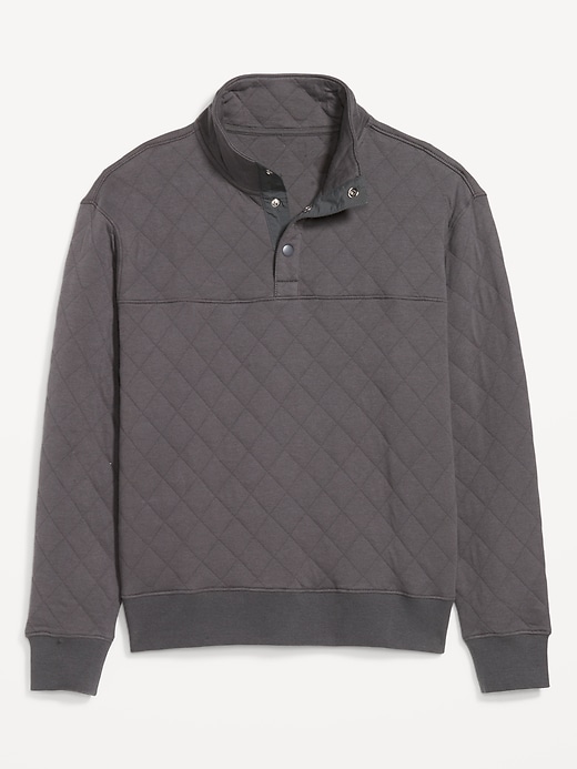 Image number 8 showing, Quilted Fleece Pullover