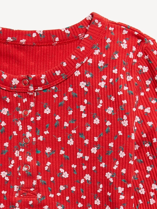 L'image numéro 3 présente T-shirt henley à motif à manches longues pour Fille