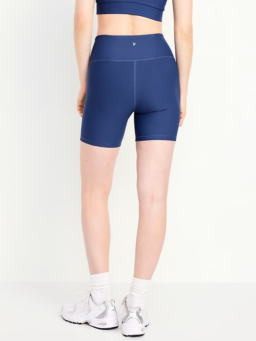 Image number 8 showing, High-Waisted PowerSoft Biker Shorts -- 6-inch inseam