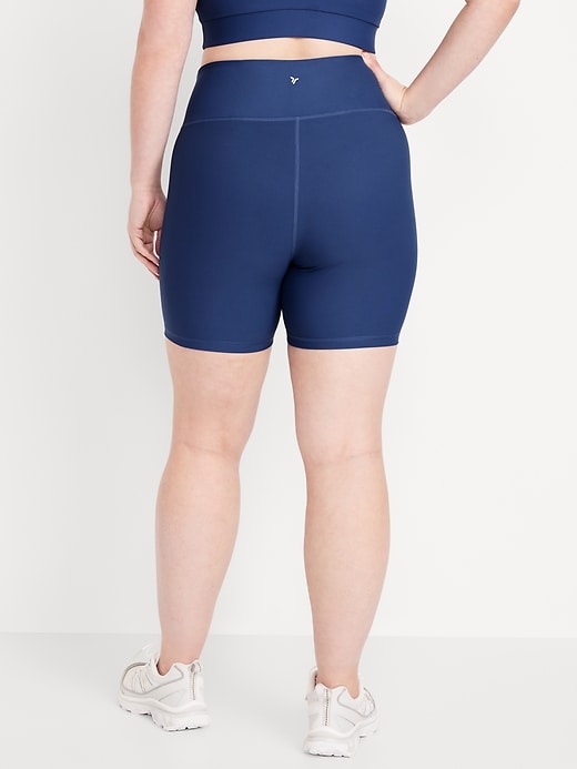 Image number 6 showing, High-Waisted PowerSoft Biker Shorts -- 6-inch inseam