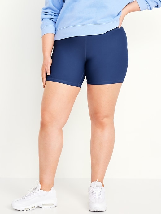 Image number 7 showing, High-Waisted PowerSoft Biker Shorts -- 6-inch inseam