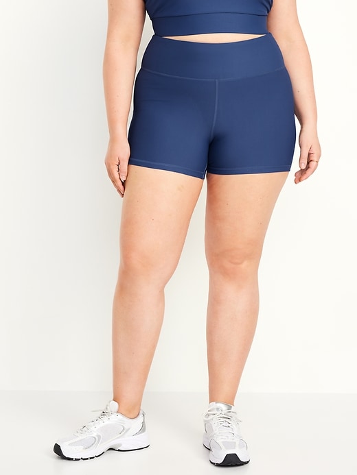 Image number 7 showing, High-Waisted PowerSoft Biker Shorts -- 4-inch inseam