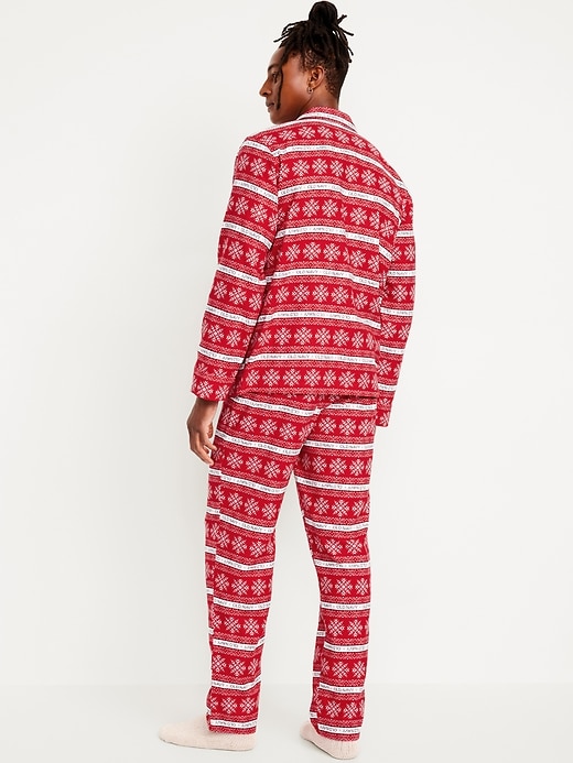 L'image numéro 2 présente Pyjama en flanelle à motif