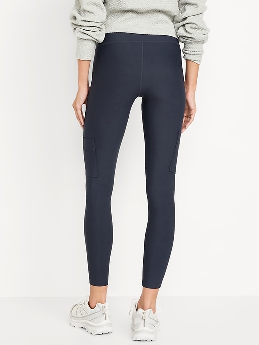 Image number 2 showing, High-Waisted PowerSoft Cargo 7/8 Leggings