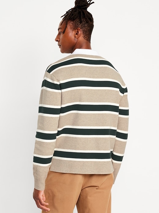 Image number 2 showing, Rugby Stripe Polo Sweater