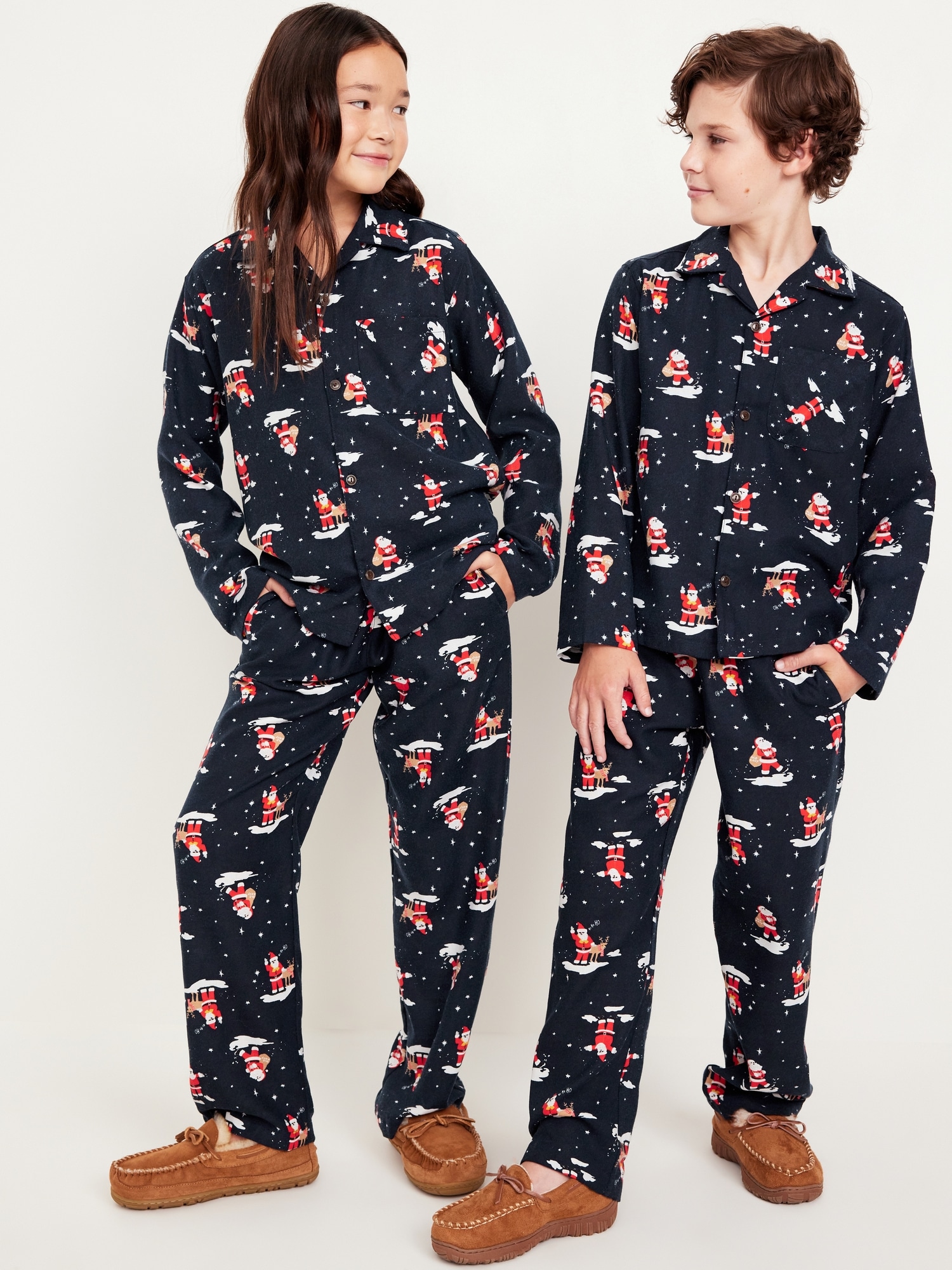 Pyjama boutonné à motif unisexe pour enfant