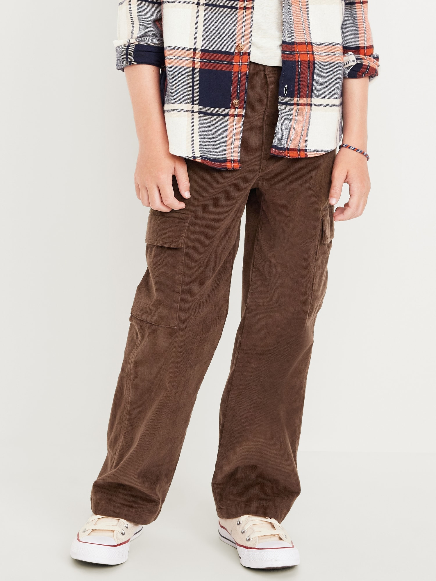 Baggy Corduroy Cargo Pants for Boys