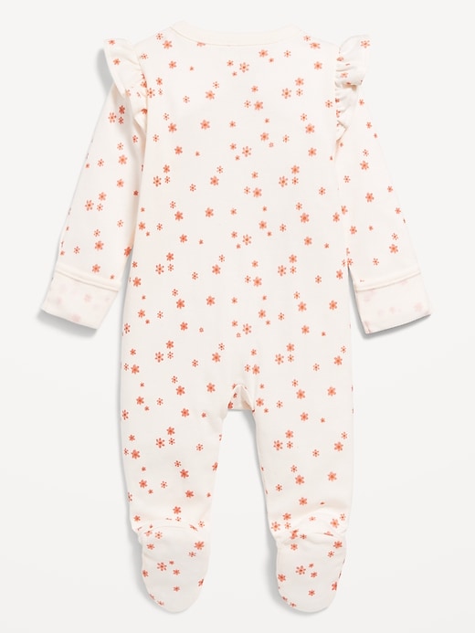 Image number 3 showing, 2-Way-Zip Printed Sleep & Play Footed One-Piece for Baby