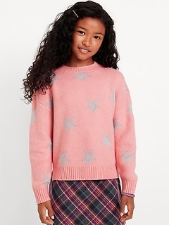 Girls pink sweater hotsell