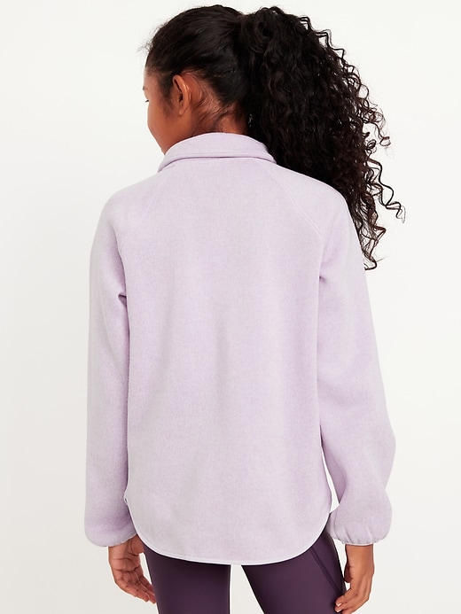 View large product image 2 of 5. Sweater-Fleece Half-Zip Tunic Sweater for Girls