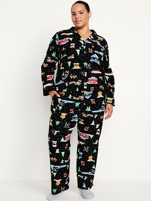 Image number 7 showing, Flannel Pajama Set for Women