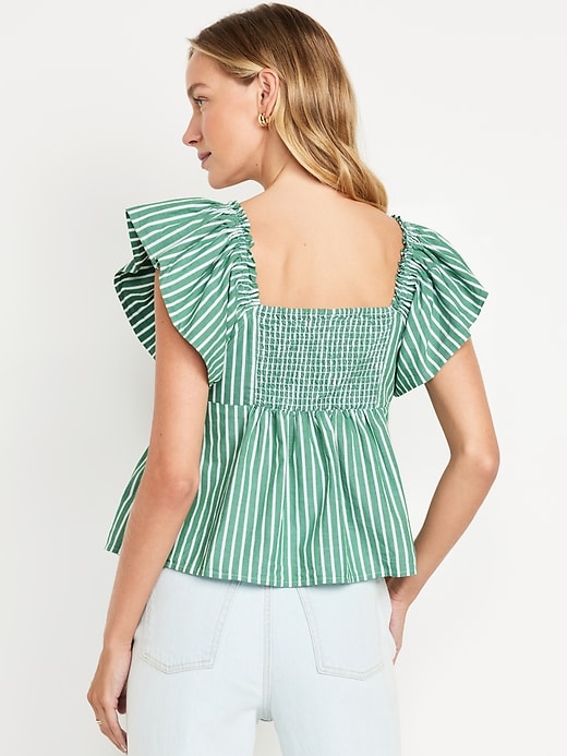 Image number 2 showing, Flutter-Sleeve Top