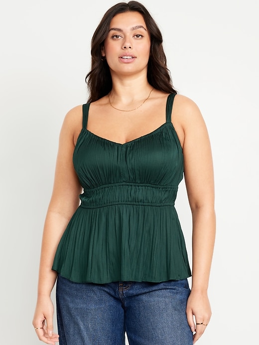 Image number 5 showing, Waist-Defined Satin Top