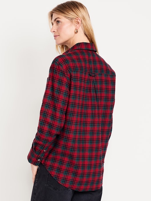 Image number 2 showing, Flannel Boyfriend Button-Down Shirt