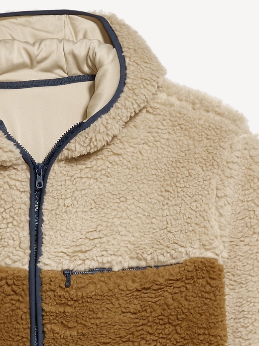 Image number 4 showing, Hooded Sherpa Zip Jacket