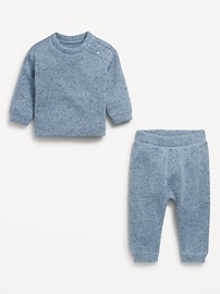 View large product image 3 of 3. Long-Sleeve Sweater-Fleece Sweater and Pants Set for Baby