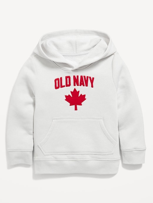 View large product image 1 of 1. Unisex Canada Logo-Graphic Pullover Hoodie for Toddler