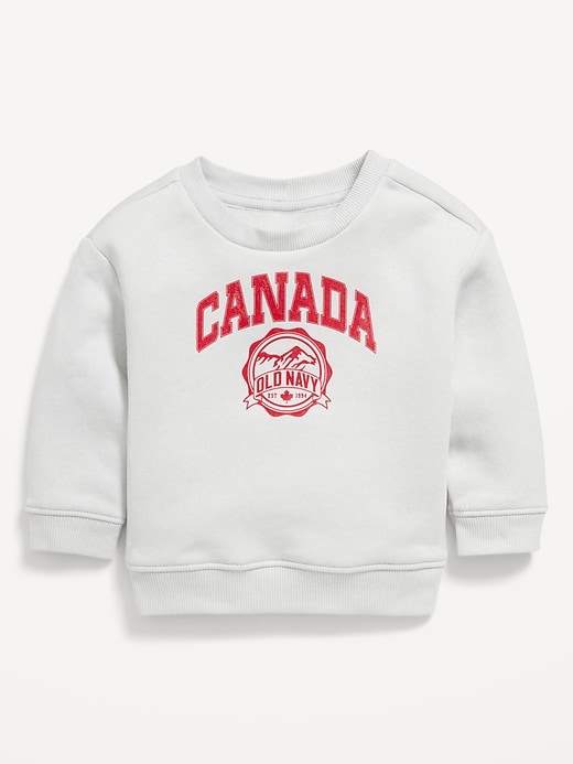 View large product image 1 of 1. Unisex Canada Logo-Graphic Sweatshirt for Baby