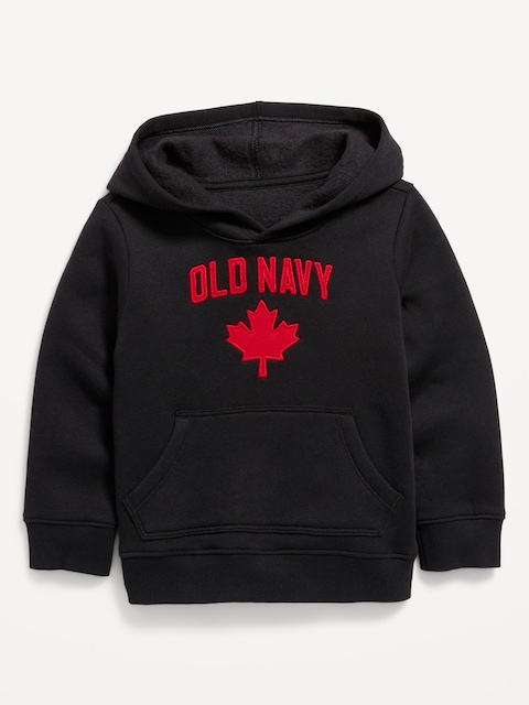 Unisex Canada Logo-Graphic Pullover Hoodie for Toddler