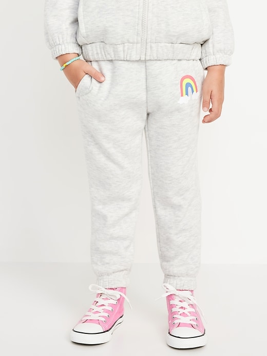 View large product image 1 of 2. Printed Cinched-Hem Jogger Sweatpants for Toddler Girls