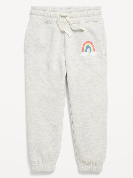 View large product image 2 of 2. Printed Cinched-Hem Jogger Sweatpants for Toddler Girls