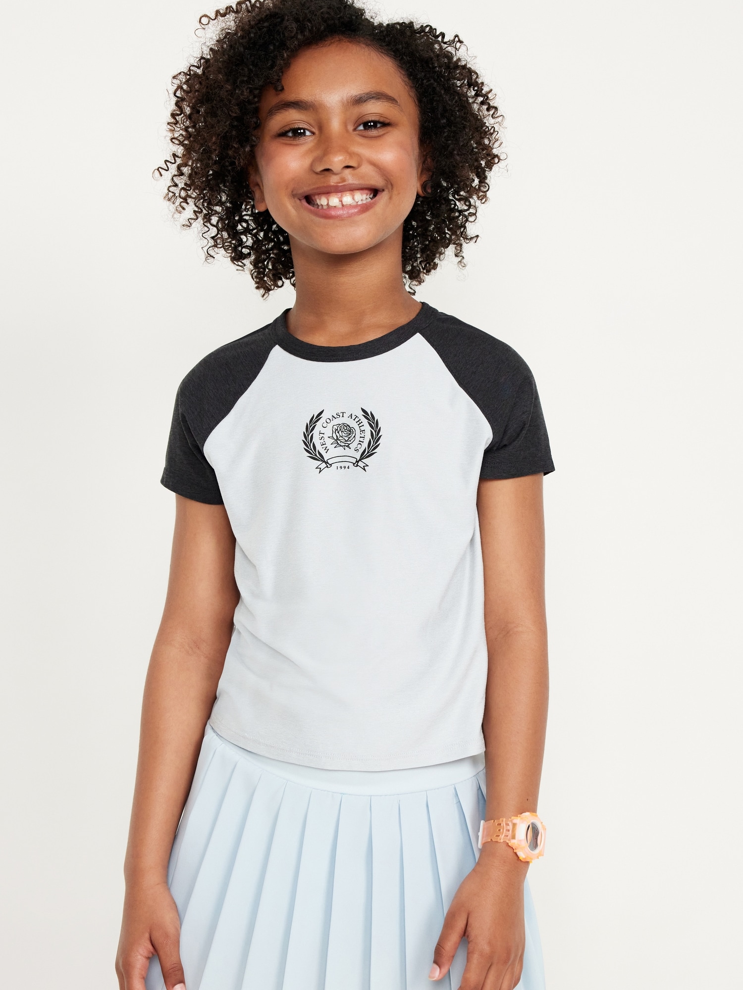 Cloud 94 Soft Raglan-Sleeve T-Shirt for Girls