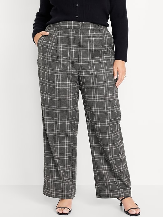 Image number 6 showing, Extra High-Waisted Taylor Wide-Leg Trouser Pants