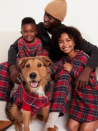 Voir une image plus grande du produit 3 de 3. Pyjama en flanelle assorti de maternité