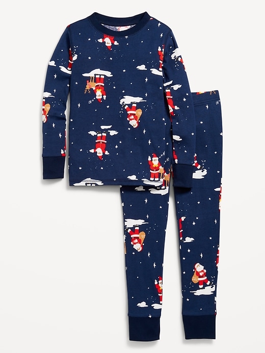 View large product image 2 of 4. Gender-Neutral Graphic Snug-Fit Pajama Set for Kids