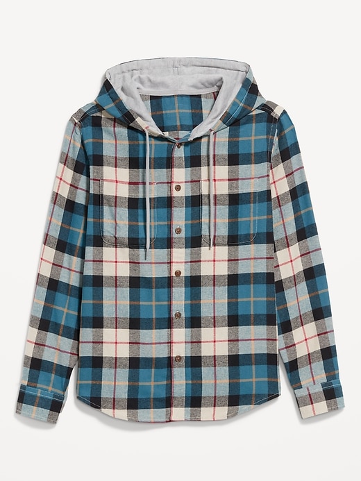 Image number 4 showing, Hooded Flannel Shirt