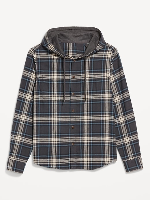 Image number 4 showing, Hooded Flannel Shirt