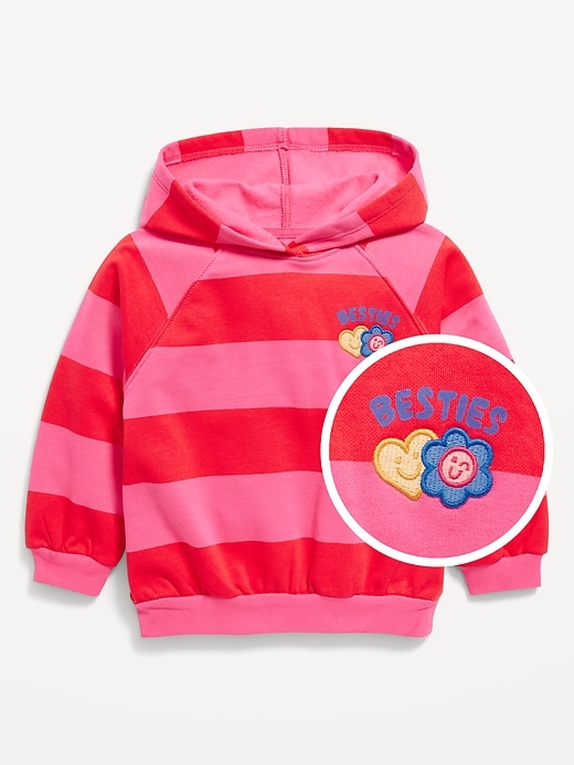 View large product image 1 of 2. Long-Sleeve Graphic Pullover Hoodie for Toddler Girls