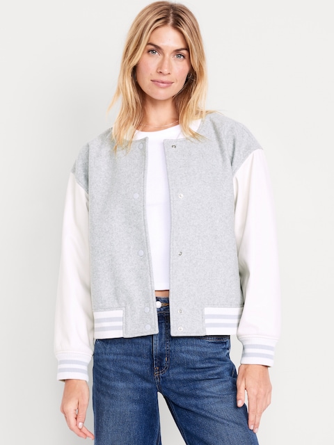 Oversized Bomber Jacket