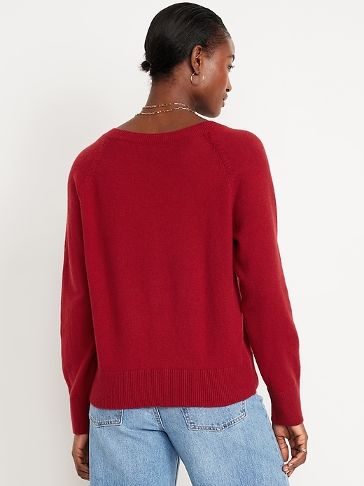 Image number 2 showing, SoSoft Loose V-Neck Sweater