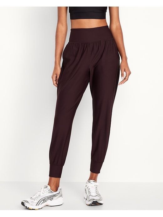 Image number 1 showing, High-Waisted PowerSoft Joggers