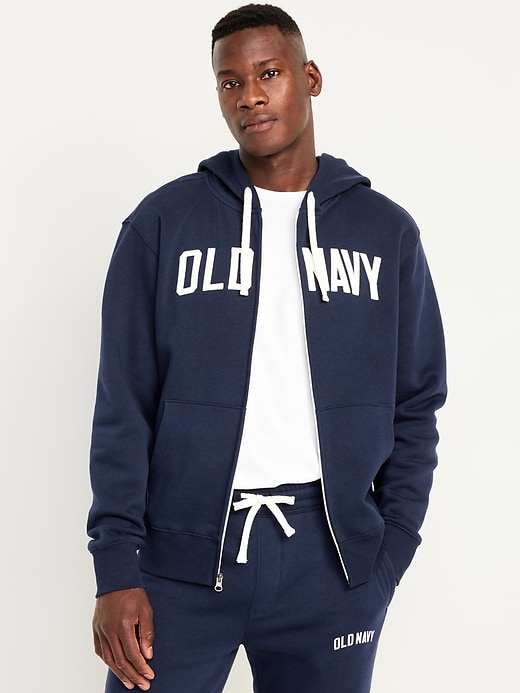 Image number 1 showing, Oversized Logo Zip Hoodie