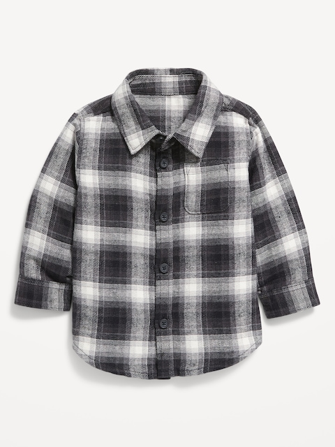 Soft-Brushed Flannel Pocket Shirt for Baby - Multi