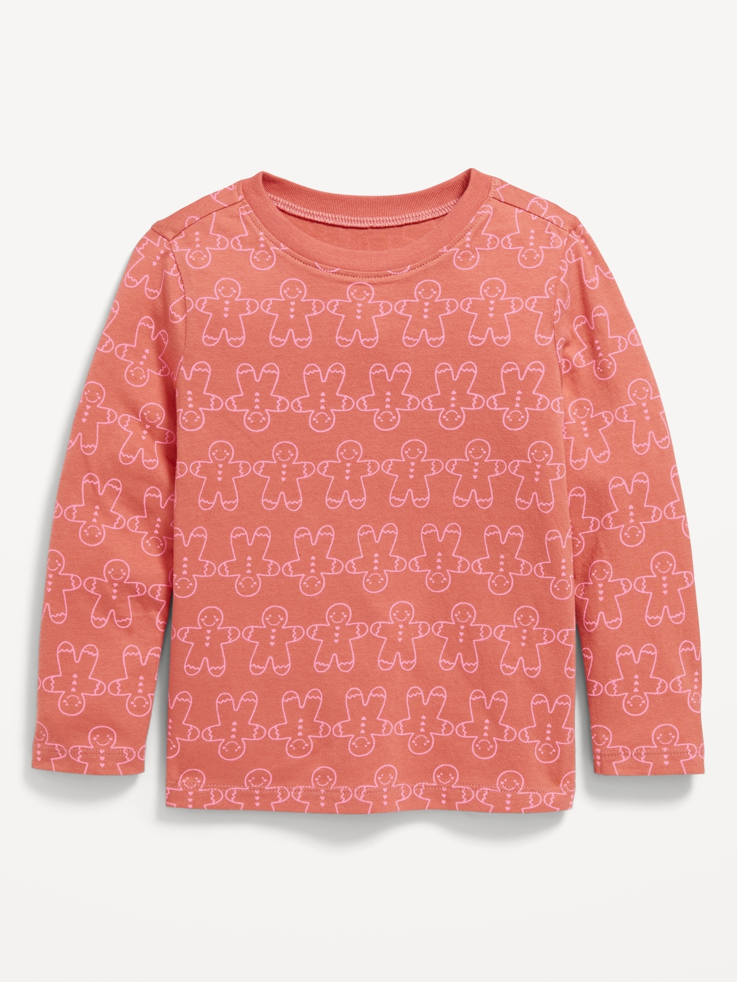 T-shirt à motif à manches longues pour toute-petite fille