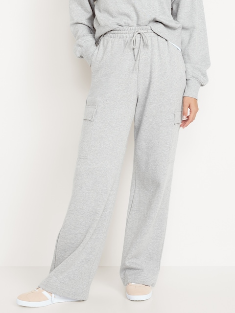 Extra High-Waisted SoComfy Cargo Wide-Leg Sweatpants