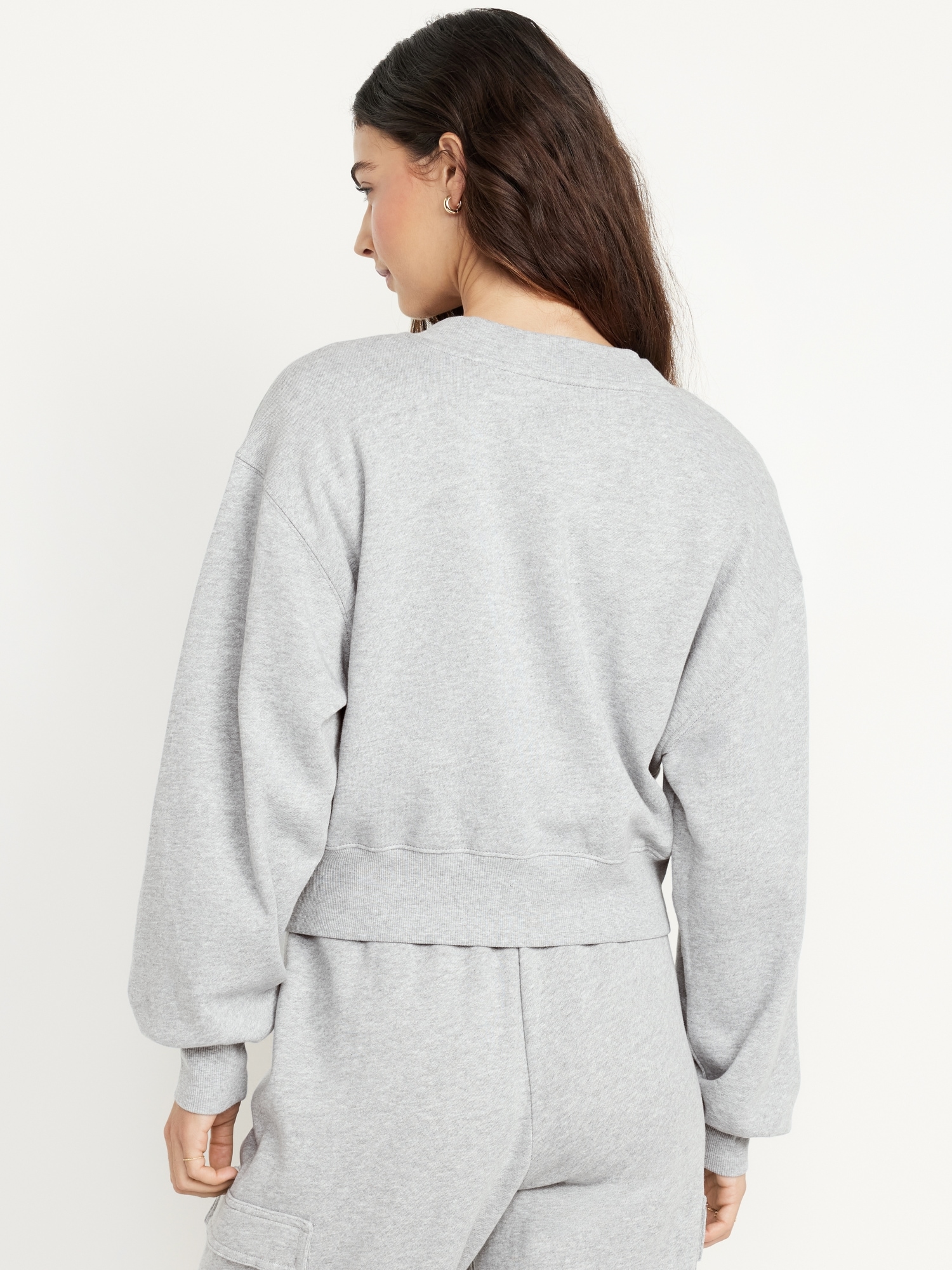 SoComfy Oversized V-Neck Sweatshirt