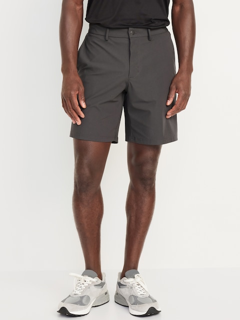 Short chino Tech hybride, entrejambe de 20 cm - Noir
