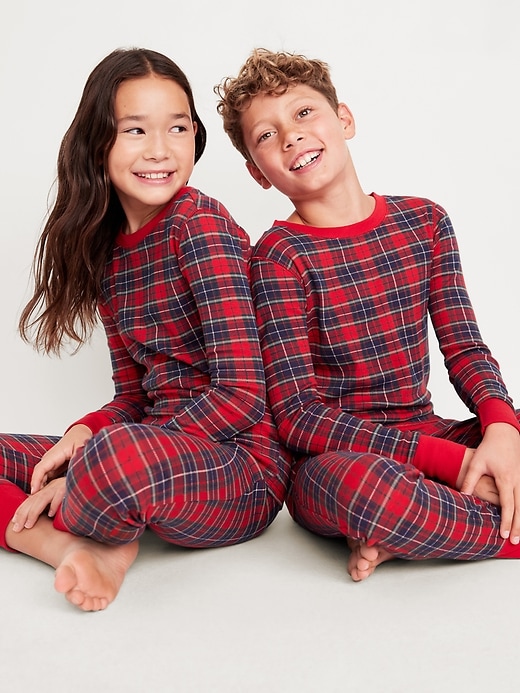 Voir une image plus grande du produit 1 de 4. Pyjama ajusté à imprimé unisexe pour enfant