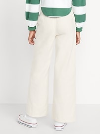 Image number 2 showing, High-Waisted Baggy Wide-Leg Pull-On Jeans for Girls
