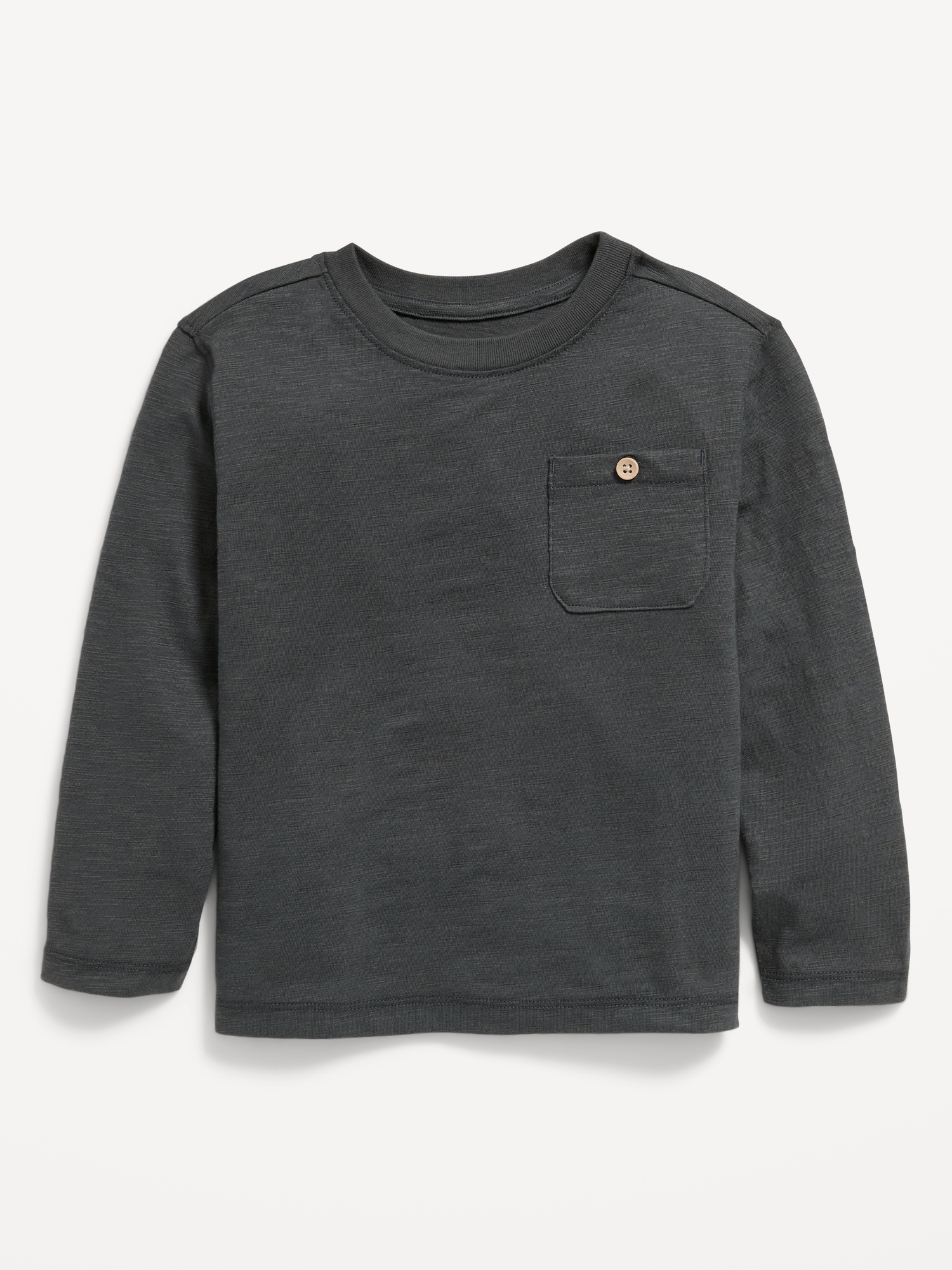 Long-Sleeve Pocket T-Shirt for Toddler Boys