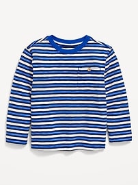 Image number 2 showing, Long-Sleeve Pocket T-Shirt for Toddler Boys