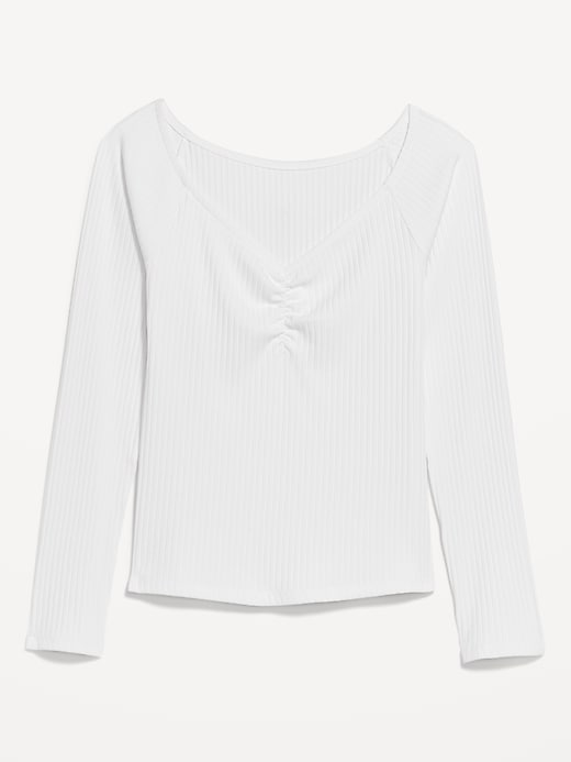 Image number 4 showing, Cinched Rib-Knit Top