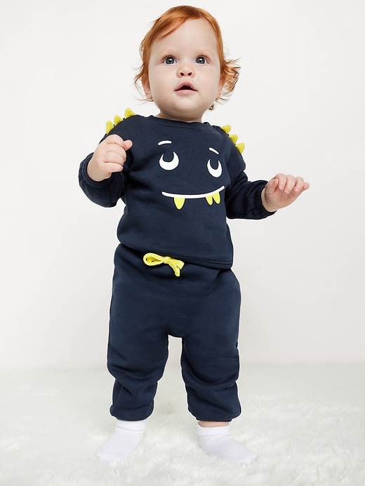 View large product image 1 of 4. Long-Sleeve Graphic Sweatshirt and Sweatpants Set for Baby