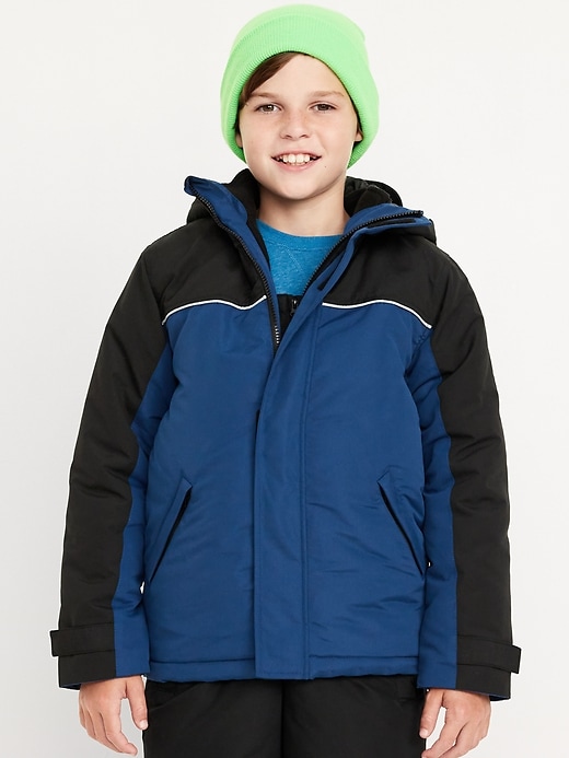 View large product image 1 of 4. Water-Resistant 2-In-1 Snow Jacket for Boys