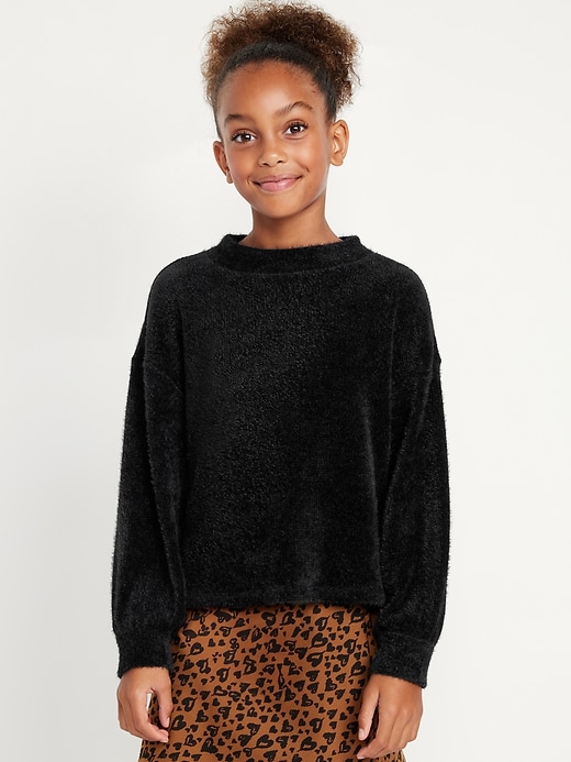 View large product image 1 of 3. Cozy Mock-Neck Chenille Sweater for Girls