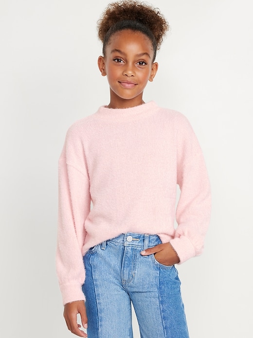 View large product image 1 of 3. Cozy Mock-Neck Chenille Sweater for Girls